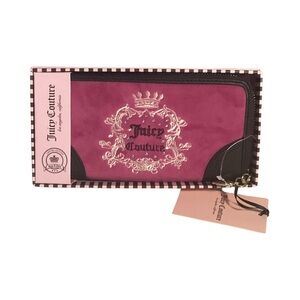Juicy Couture Exclusive Heritage Raspberry Tart Large Zip Around Wallet in Box